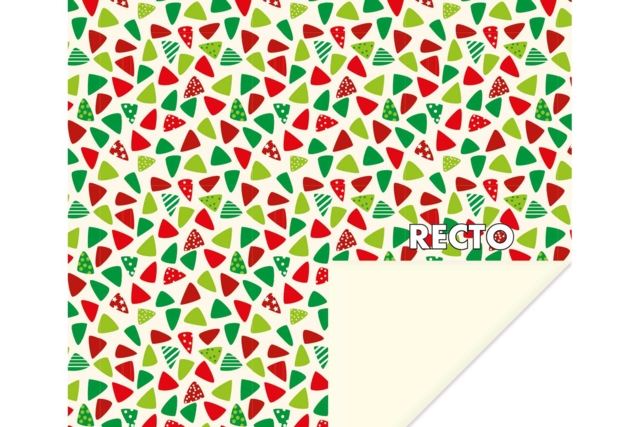 feuille carrée rouge et vert noel - Papiers Origami - 10doigts.fr