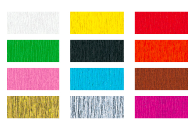 Feuille de papier crépon 2 mètres x 50 cm - Papier crépon - 10doigts.fr