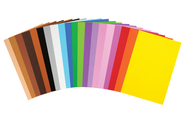 feuilles de caoutchouc adhésif 20 couleurs - Caoutchouc Mousse - 10doigts.fr