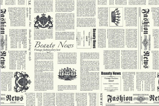 feuilles news paper - Papiers Décopatch - 10doigts.fr