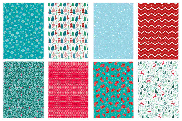 feuilles noel assortiment - Papiers saisonniers - 10doigts.fr
