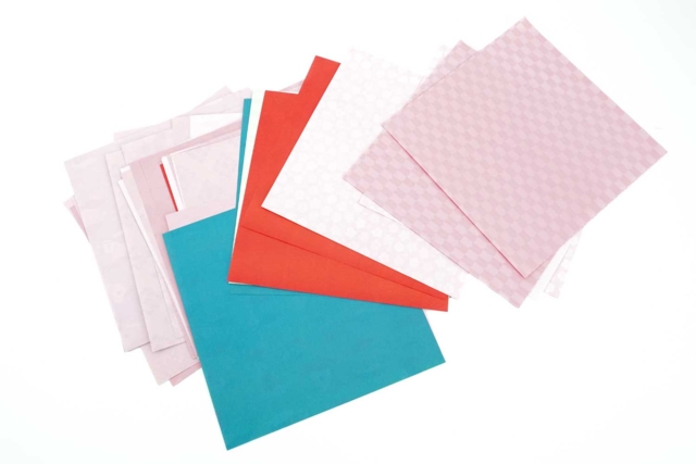 feuilles origami nippon - Papiers Origami - 10doigts.fr