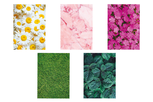 feuilles papier imprimé fleurs - Papiers Format A4 - 10doigts.fr