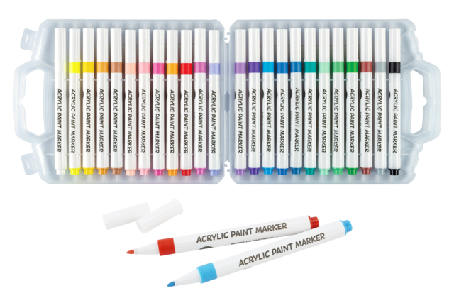 feutres acrylique multi support - Marqueurs peinture : l'intensité de l'acrylique au bout des doigts - 10doigts.fr