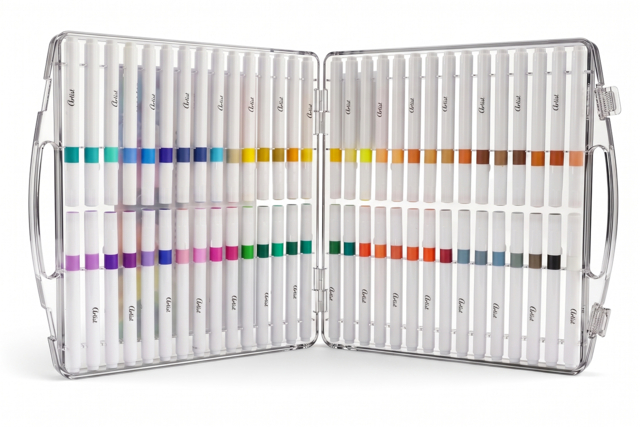 Feutres acryliques multi supports - 60 couleurs  - Marqueurs peinture : l'intensité de l'acrylique au bout des doigts - 10doigts.fr