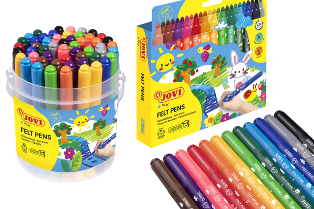feutres jovi grosses pointes large enfants - Feutres pointes larges : pour des coloriages éclatants et des aplats parfaits - 10doigts.fr