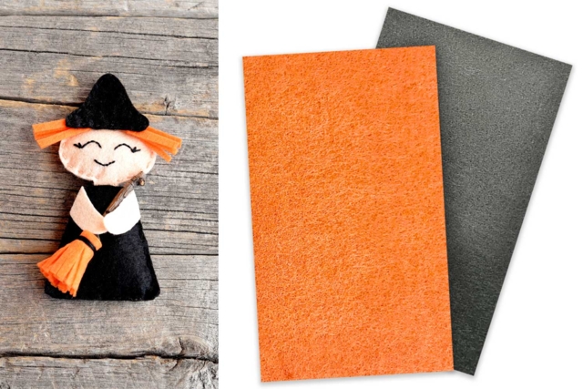 Feutrine Halloween - Feuilles de feutrine - 10doigts.fr