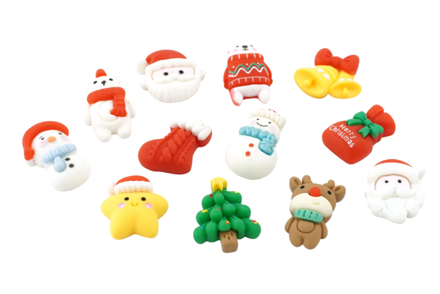 Figurines Résine Noel Enfant - Petites décorations de Noël - 10doigts.fr