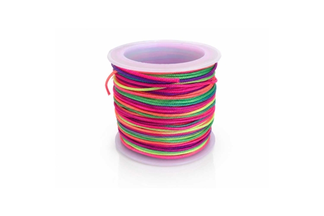 fil macramé arc en ciel - Paracordes - 10doigts.fr