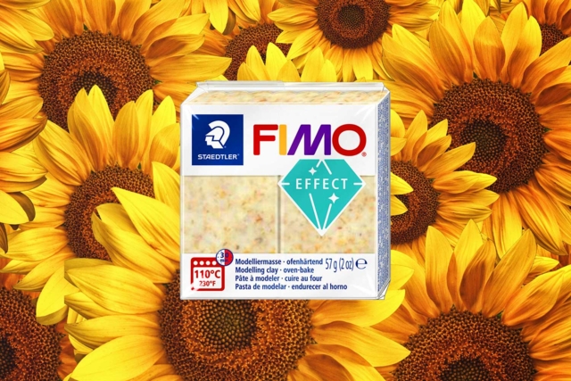 Fimo effect botanique tournesol - jaune 170 - Packs Promo pâtes Fimo : des assortiments exclusifs au meilleur prix - 10doigts.fr