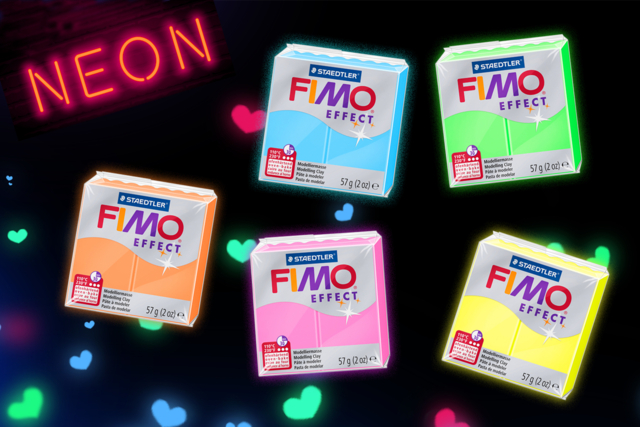 fimo néon - Pâte Fimo à l'unité : composez votre palette sur-mesure - 10doigts.fr