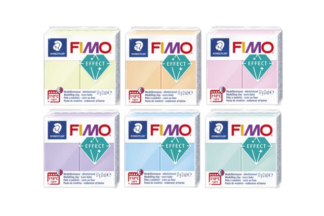 fimo pastel à l'unité - Pâtes Fimo Effect : donnez une dimension magique à vos modelages - 10doigts.fr