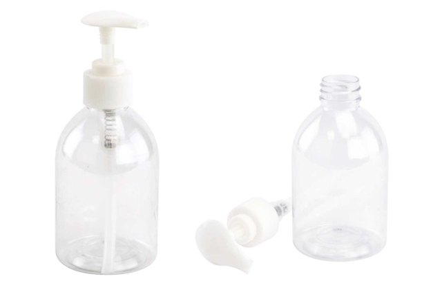 Flacon pousse mousse - Plastique Transparent - 10doigts.fr