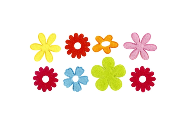 fleurs feutrine - Décorations fleurs et feuilles : ajoutez une touche de nature à toutes vos créations - 10doigts.fr