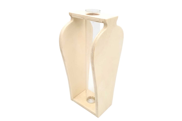Forme Bois vase Soliflore - Objets pour le bureau : personnalisez votre espace de travail - 10doigts.fr