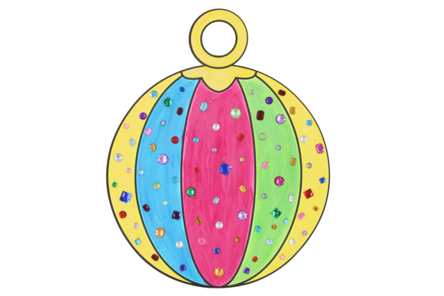 forme boule géante - Kits créatifs de Noël pour les enfants - 10doigts.fr