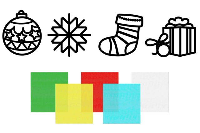 formes de noel attrape soleil - Décors de fenêtres Noël - 10doigts.fr