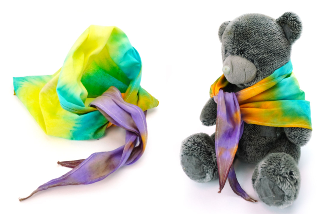foulard tie&dye - Peinture textile : tout le matériel pour personnaliser tissu et vêtements - 10doigts.fr