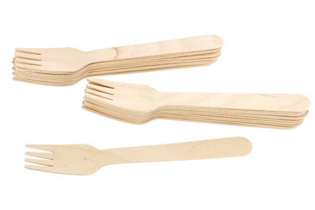 fourchettes en bois 16 cm - Objets en bois à décorer pour la cuisine - 10doigts.fr
