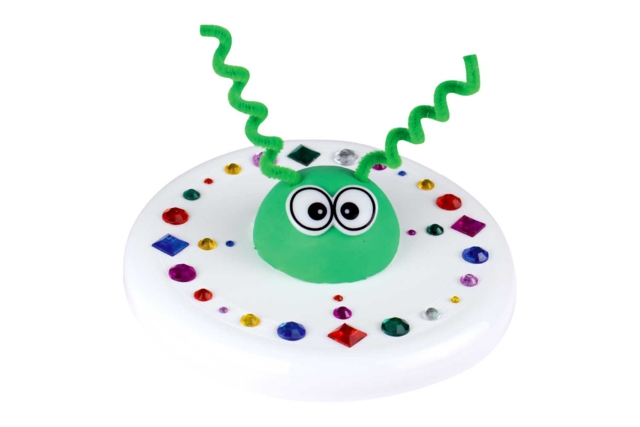 Frisbee à décorer soucoupe volante - Plastique Opaque - 10doigts.fr