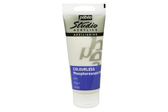 Gel phosphorescent neutre - 100 ml - Peinture fluo et phosphorescente : de la couleur de jour comme de nuit - 10doigts.fr