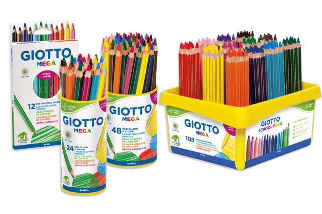 giotto crayons mega - Crayons de couleur pour enfants : du premier gribouillage au dessin d'artiste - 10doigts.fr