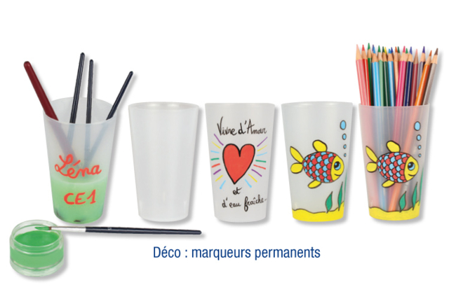 Gobelet en plastique translucide et incassable - Plastique Opaque - 10doigts.fr