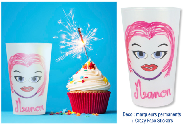 Gobelet en plastique translucide et incassable - Plastique Opaque - 10doigts.fr