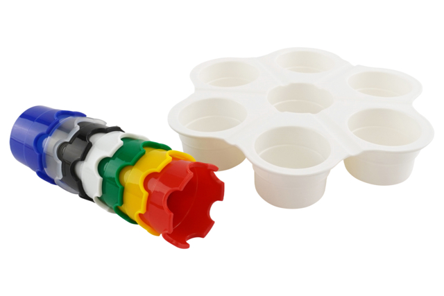 godets pots peinture enfants - Palettes et rangements - 10doigts.fr