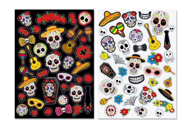 gommettes calaveras tête de mort - Gommettes Halloween - 10doigts.fr