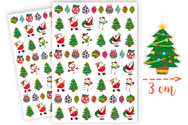gommettes de noël - Gommettes de Noël : autocollants et stickers créatifs pour enfants - 10doigts.fr
