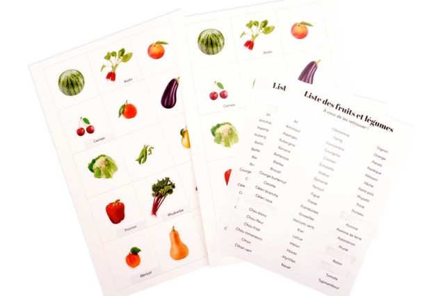 Gommettes fruits et légumes - jeu mémory - Kits créatifs avec gommettes : le plein d’idées pour les petits artistes - 10doigts.fr