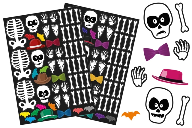 Gommettes Halloween Squelette - Gommettes Halloween - 10doigts.fr