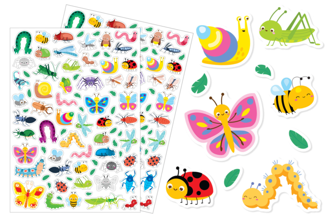 gommettes insectes - Des gommettes animaux pour créer et apprendre dès la maternelle - 10doigts.fr