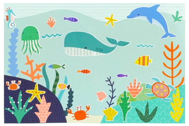 Gommettes “Les animaux de la mer” + décor - Kits créatifs avec gommettes : le plein d’idées pour les petits artistes - 10doigts.fr