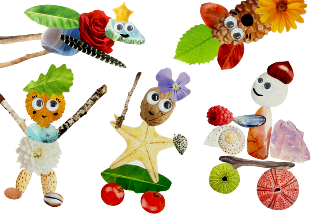 gommettes nature - Gommettes Fleurs, Fruits et Légumes - 10doigts.fr
