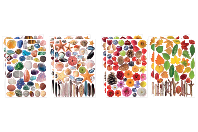 gommettes réalistes - Gommettes Fleurs, Fruits et Légumes - 10doigts.fr