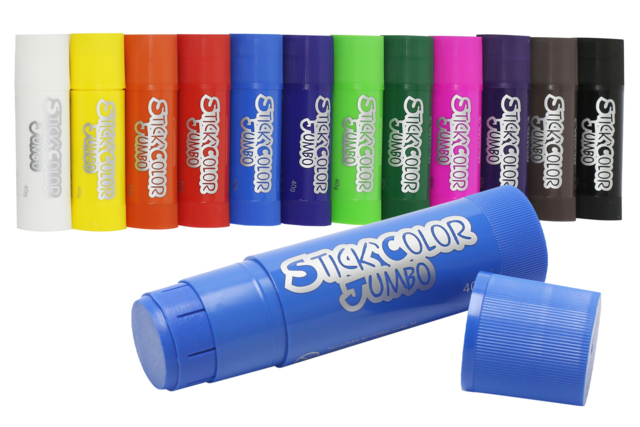 gouache solide XXL jumbo - Peinture gouache solide : l'innovation pour peindre sans se tacher - 10doigts.fr