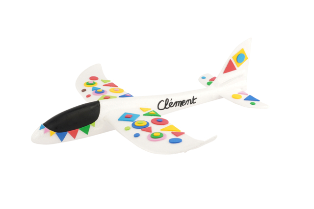 Grand avion en polystyrène blanc  à décorer - Formes à décorer - Polystyrène - 10doigts.fr
