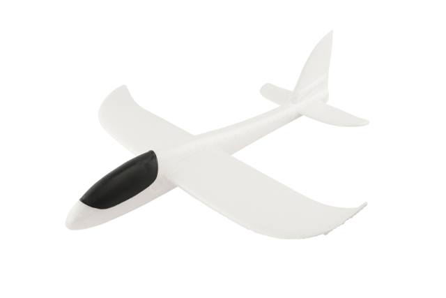 Grand avion en polystyrène blanc   - Formes à décorer - Polystyrène - 10doigts.fr