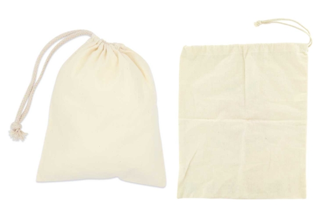 Grand sac coton à cordelette - Coton, lin - Textiles - 10doigts.fr