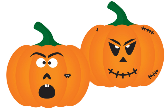 grandes citrouilles décorées - Kits créatifs Halloween - 10doigts.fr