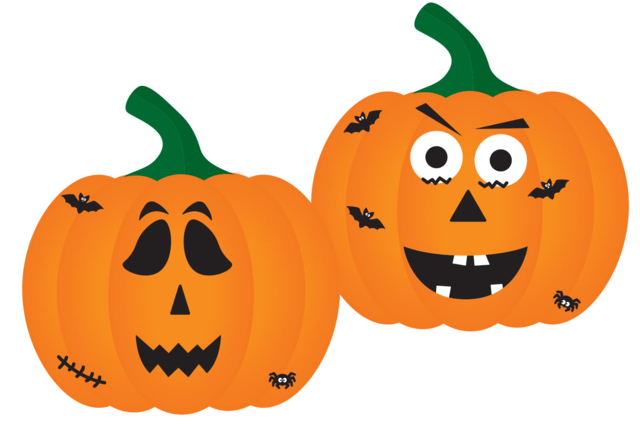 grandes citrouilles gommettes décorées - Kits créatifs Halloween - 10doigts.fr