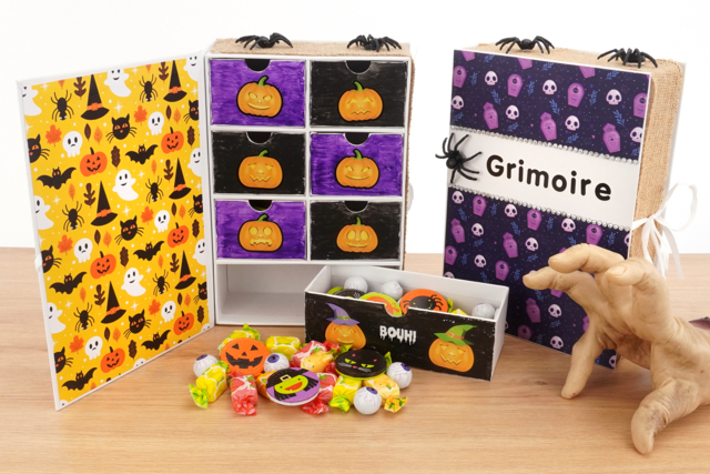 Grimoire à remplir de bonbons - Boîtes et corbeilles en carton - 10doigts.fr