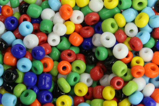 grosse perles de rocaille 4 mm - Perles Rocaille - 10doigts.fr