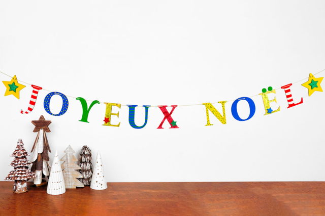 guirlande noël - Décorations de Noël en bois à décorer - 10doigts.fr