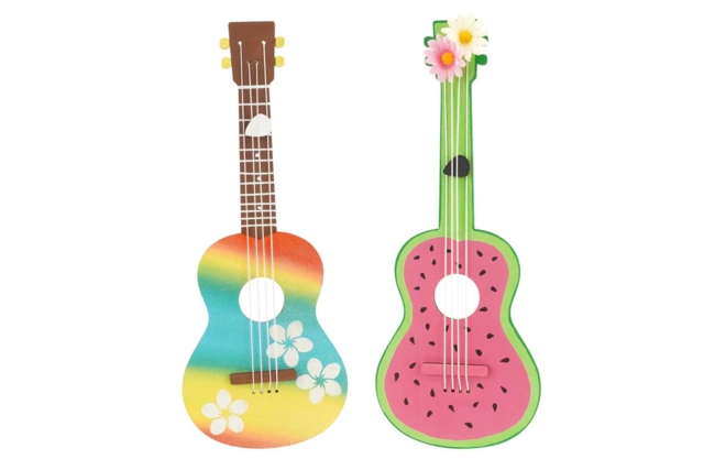 guitare ukulélé en bois - Jeux et Jouets en bois à décorer - 10doigts.fr