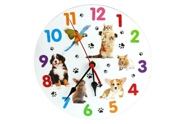 horloge animaux - Gommettes réalistes pour enfants : l’éveil par l’image - 10doigts.fr