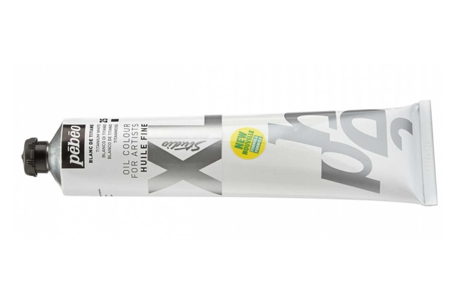 Huile fine XL 200 ml - blanc de titane - Peinture à l'huile Beaux-Arts - 10doigts.fr