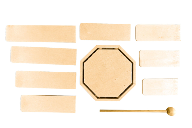instrument à monter - Instruments de musique en bois à décorer - 10doigts.fr